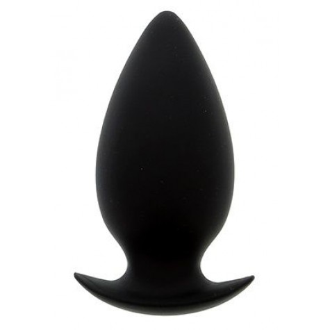 Большая чёрная анальная пробка BOOTYFUL ANAL PLUG LARGE BLACK - 10 см.