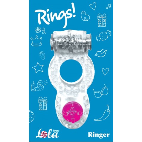 Прозрачное эрекционное кольцо Rings Ringer