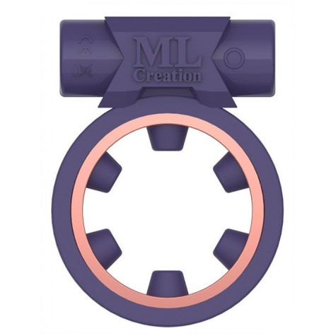 Фиолетовое эрекционное виброкольцо Magic Ring